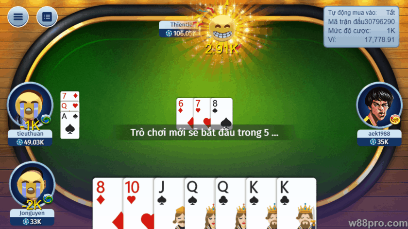 Các quy tắc cần nắm trong tay khi chơi Tiến Lên