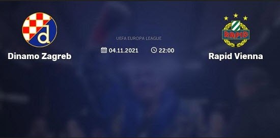 Soi keo Dinamo Zagreb vs Rapid Wien , 03h00 05/11/2021