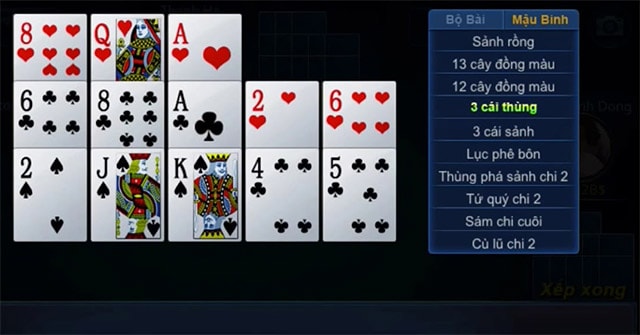 Luật chơi và cách tính điểm trong game Mậu binh online?