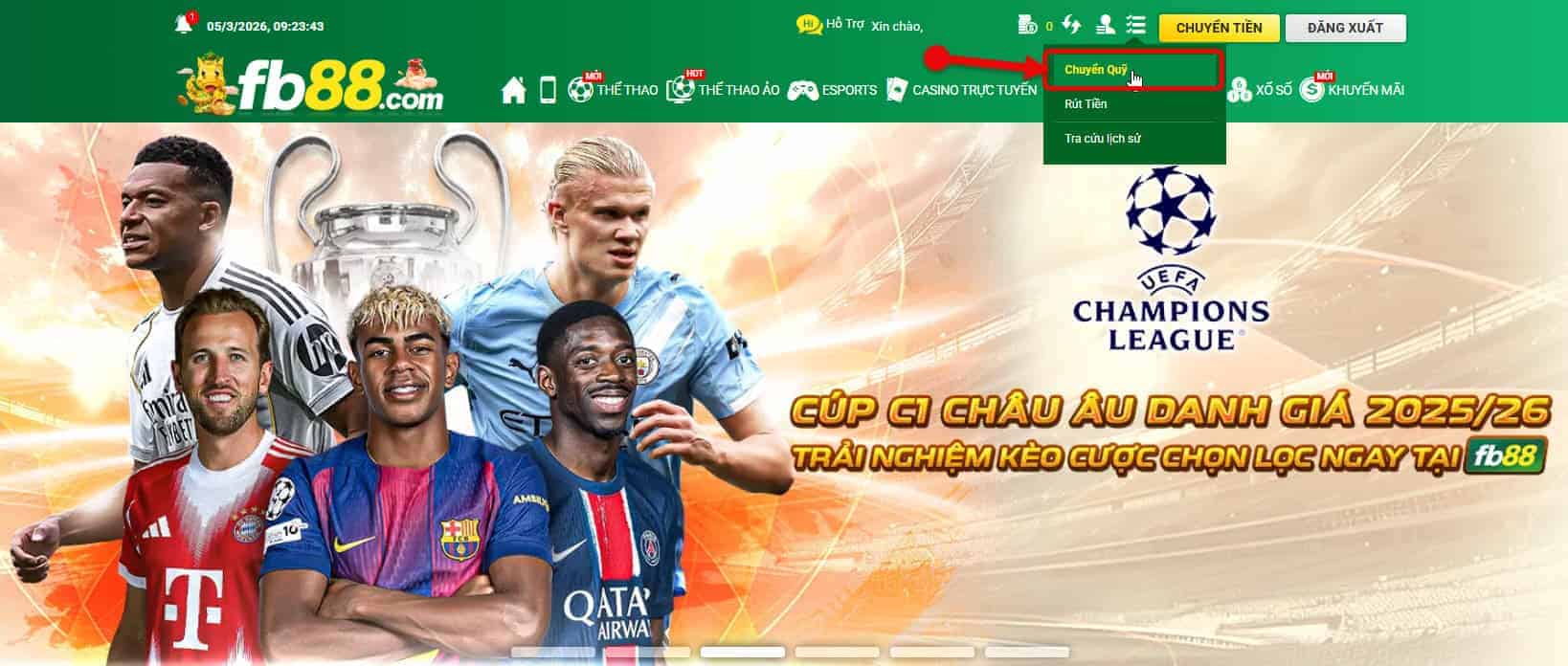 Bước 1: Đăng nhập tài khoản FB88
