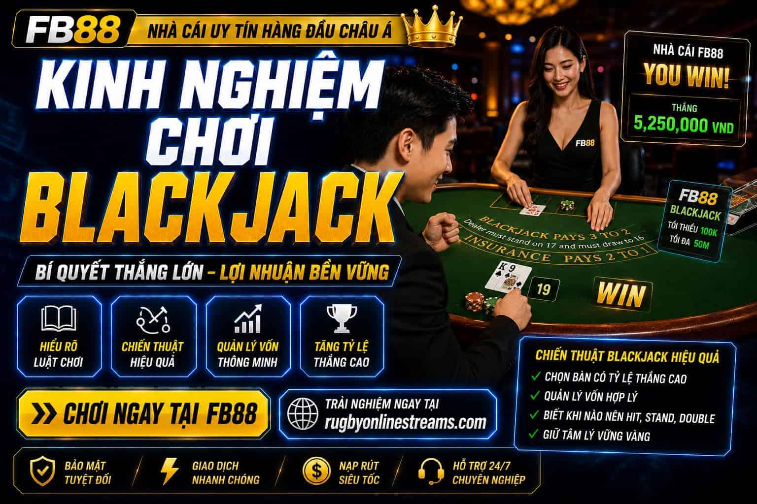 Kinh nghiem de quan ly von khi choi Blackjack