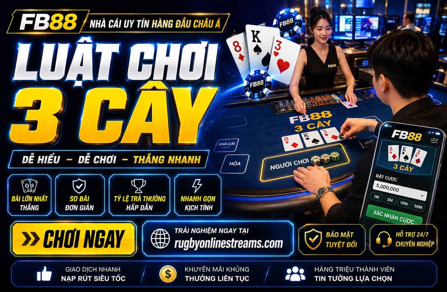 Kinh nghiem choi 3 cay giup ban de thang