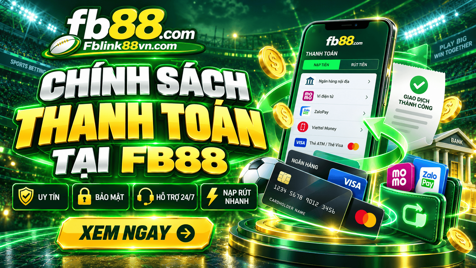 Chính sách thanh toán tại FB88