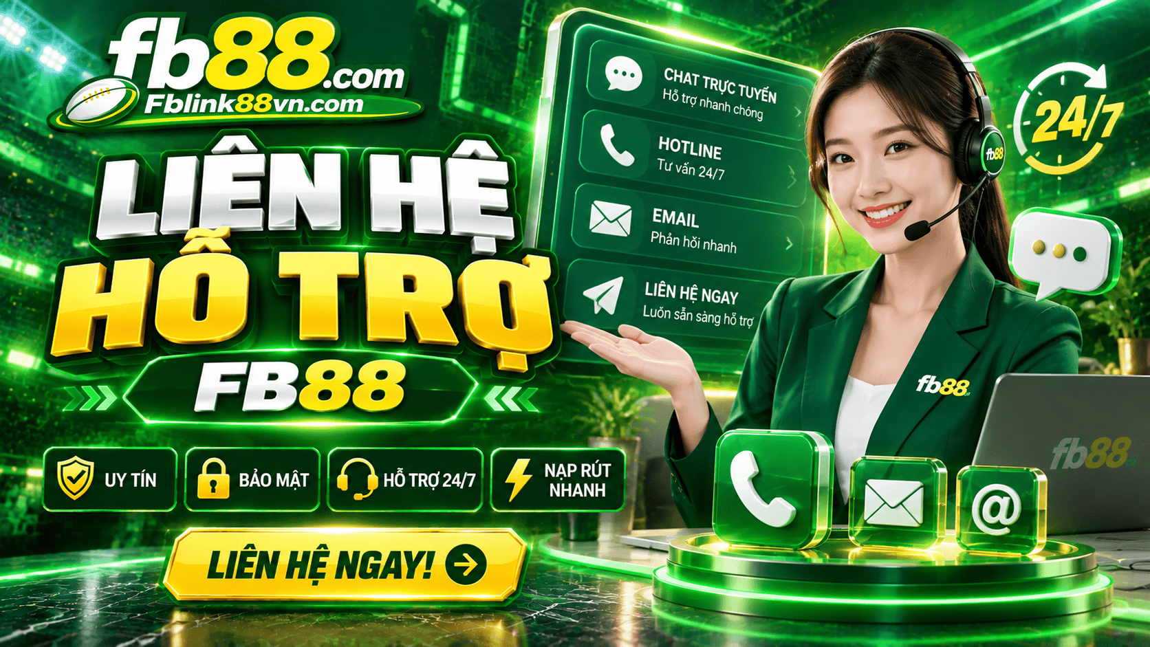 Liên hệ hỗ trợ FB88