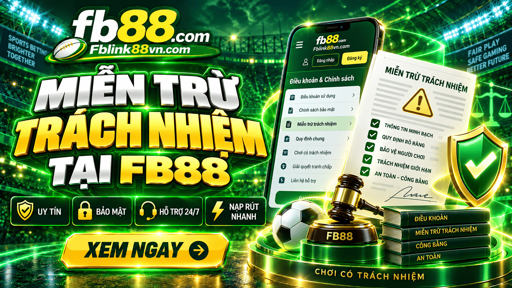 Miễn trừ trách nhiệm tại FB88