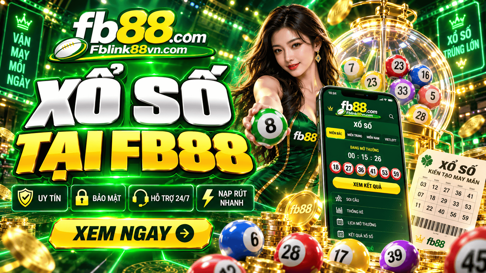 Xổ số FB88 - Luật chơi đơn giản, đa dạng lựa chọn, thưởng lớn Xổ số FB88 - Luật chơi đơn giản, đa dạng lựa chọn, thưởng lớn